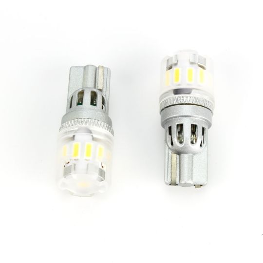 Lightbulb LED Automotive Wedge, Pair, T10/194 12VDC 4W White 6000K