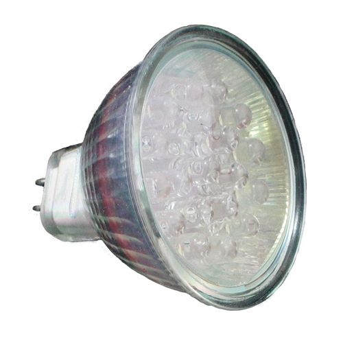 Lightbulb MR16, 18x 5mm LED, 12VDC, 1.4W replaces 10W - Yellow